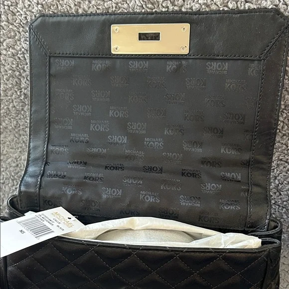 Michael Kors Black Quilted Purse - Picture 6 of 12